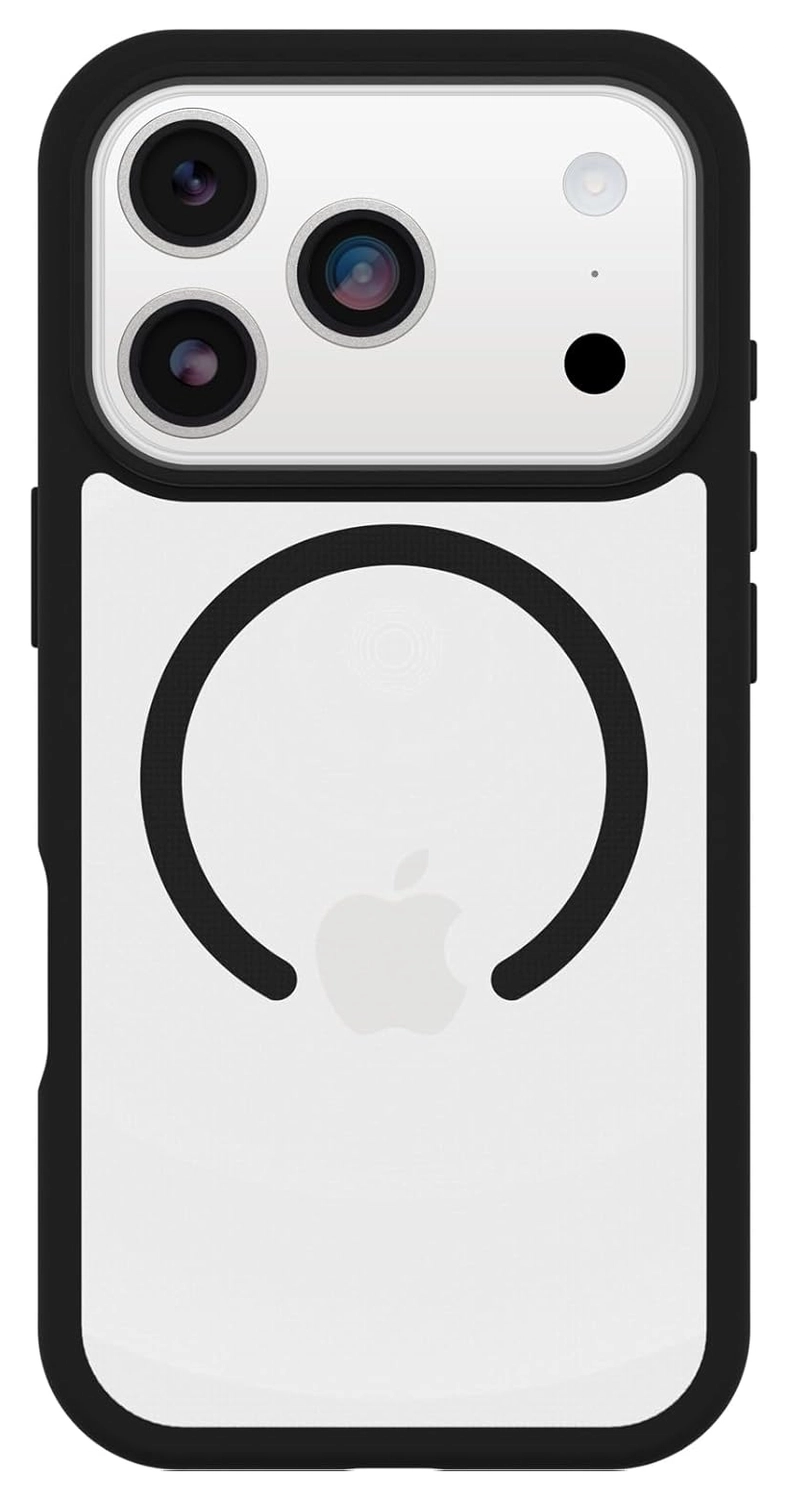 OtterBox React MagSafe Apple iPhone 17 Pro Hoesje Back Cover Zwart Transparant afbeelding 2