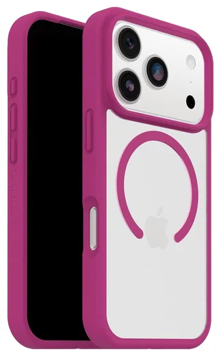 OtterBox React MagSafe Apple iPhone 17 Pro Hoesje Back Cover Roze Transparant afbeelding 1