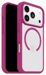 OtterBox React MagSafe Apple iPhone 17 Pro Hoesje Back Cover Roze Transparant afbeelding