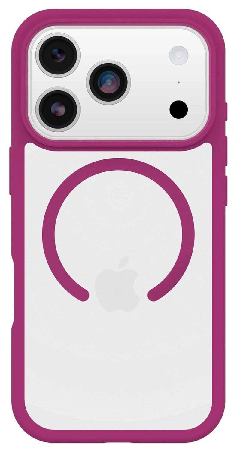 OtterBox React MagSafe Apple iPhone 17 Pro Hoesje Back Cover Roze Transparant afbeelding 2