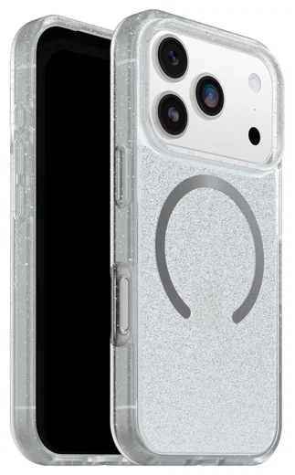 OtterBox React MagSafe Apple iPhone 17 Pro Hoesje Back Cover Glitter Transparant afbeelding 1
