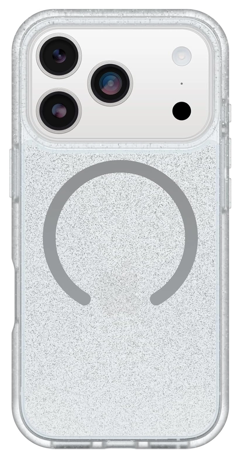 OtterBox React MagSafe Apple iPhone 17 Pro Hoesje Back Cover Glitter Transparant afbeelding 2
