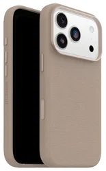 OtterBox Symmetry Cactus Leer MagSafe iPhone 17 Pro Hoesje Grijs afbeelding