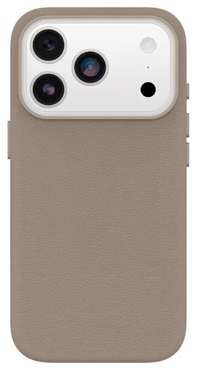 OtterBox Symmetry Cactus Leer MagSafe iPhone 17 Pro Hoesje Grijs afbeelding 2