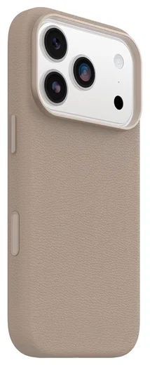 OtterBox Symmetry Cactus Leer MagSafe iPhone 17 Pro Hoesje Grijs afbeelding 4