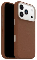 OtterBox Symmetry Cactus Leer MagSafe iPhone 17 Pro Hoesje Bruin afbeelding