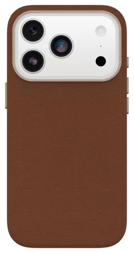 OtterBox Symmetry Cactus Leer MagSafe iPhone 17 Pro Hoesje Bruin afbeelding 2