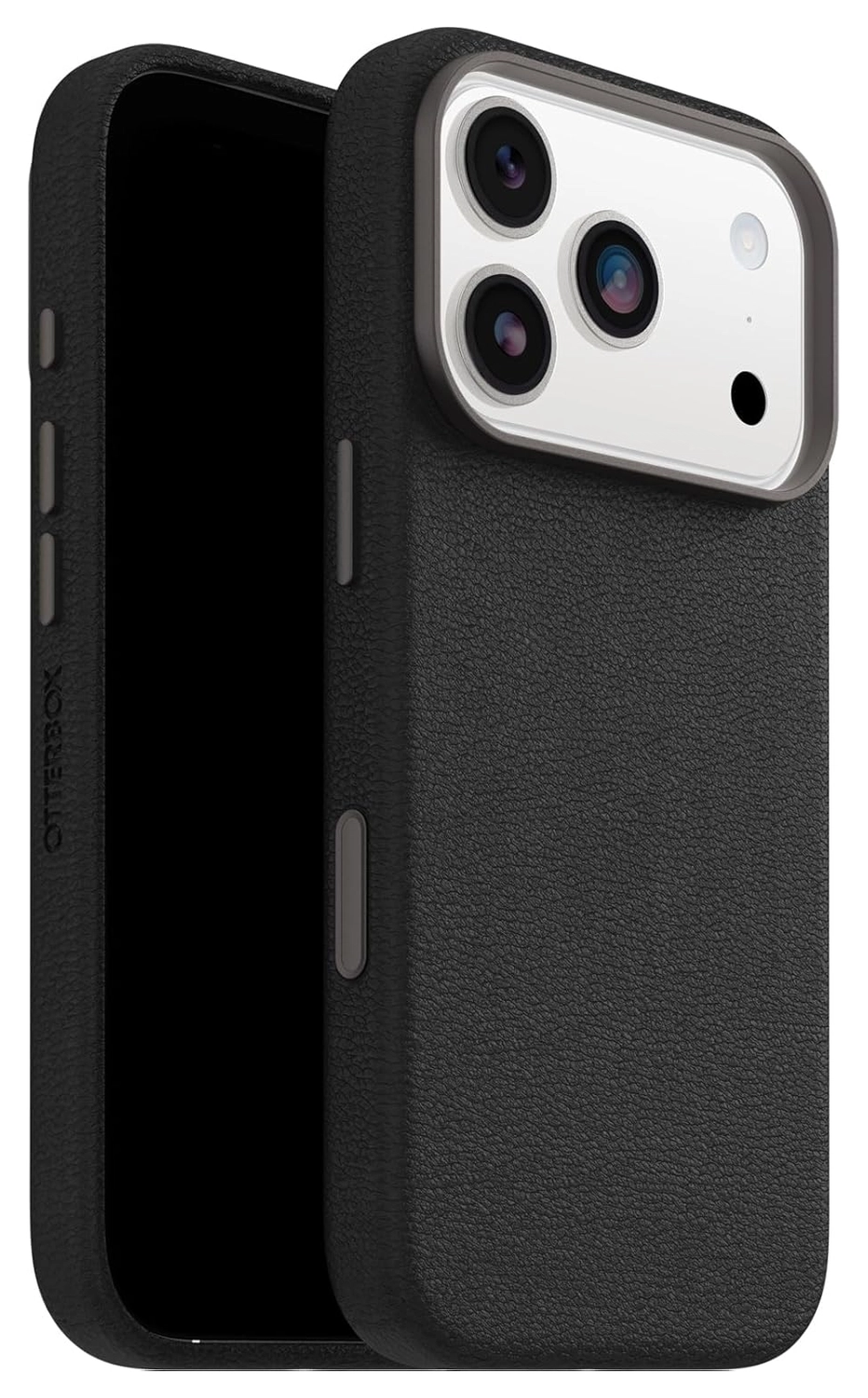 OtterBox Symmetry Cactus Leer MagSafe iPhone 17 Pro Hoesje Zwart afbeelding 1