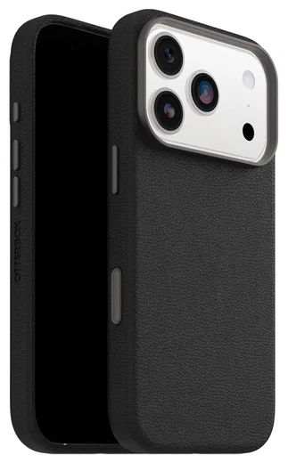 OtterBox Symmetry Cactus Leer MagSafe iPhone 17 Pro Hoesje Zwart afbeelding 1