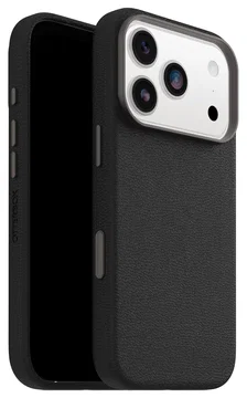 OtterBox Symmetry Cactus Leer MagSafe iPhone 17 Pro Hoesje Zwart