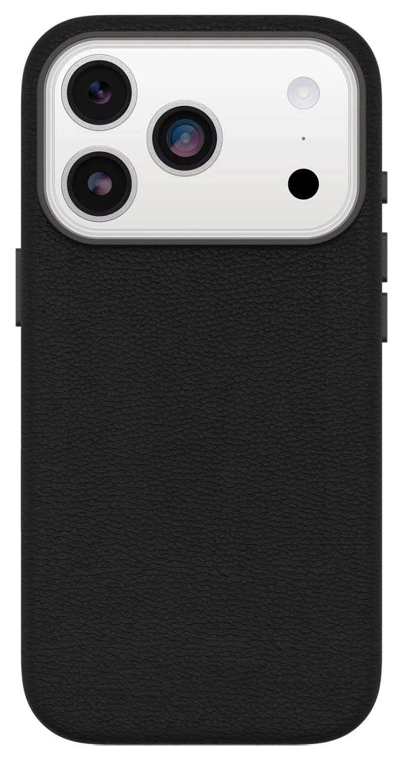 OtterBox Symmetry Cactus Leer MagSafe iPhone 17 Pro Hoesje Zwart afbeelding 2