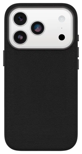 OtterBox Symmetry Cactus Leer MagSafe iPhone 17 Pro Hoesje Zwart afbeelding 2