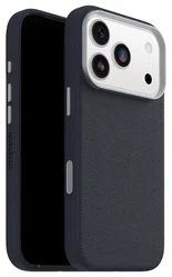 OtterBox Symmetry Cactus Leer MagSafe iPhone 17 Pro Hoesje Blauw afbeelding