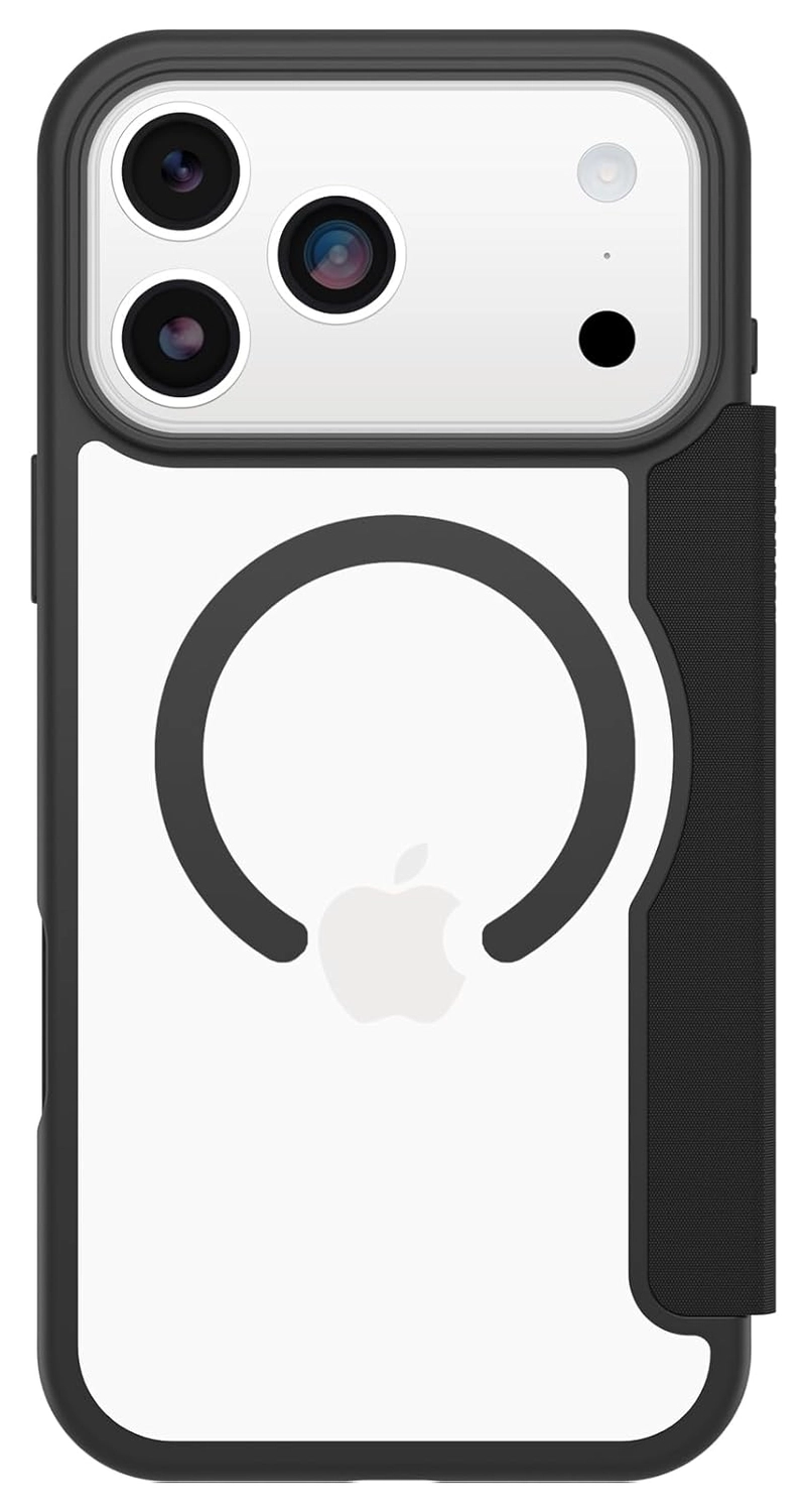 OtterBox React Folio iPhone 17 Pro Max Hoesje Book Case Transparant Zwart afbeelding 2