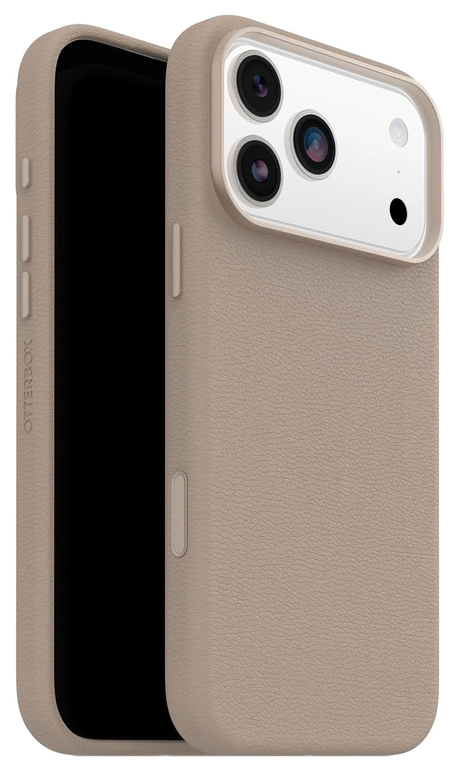 OtterBox Symmetry Cactus Leer MagSafe iPhone 17 Pro Max Hoesje Grijs afbeelding 1