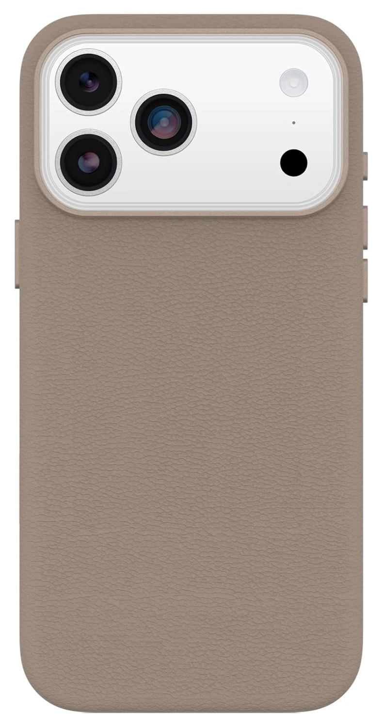 OtterBox Symmetry Cactus Leer MagSafe iPhone 17 Pro Max Hoesje Grijs afbeelding 2