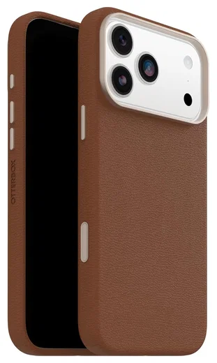 OtterBox Symmetry Cactus Leer MagSafe iPhone 17 Pro Max Hoesje Bruin afbeelding 1