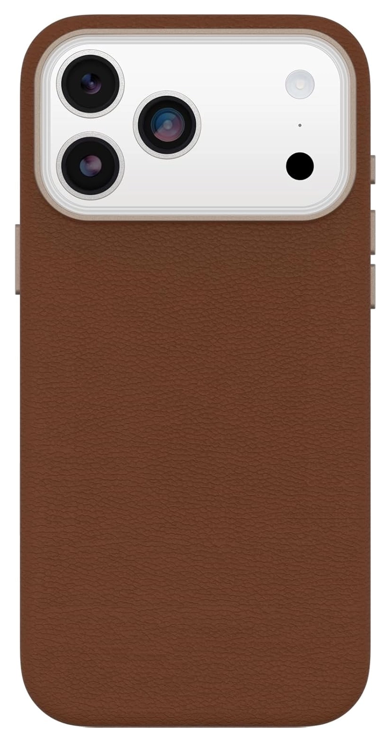 OtterBox Symmetry Cactus Leer MagSafe iPhone 17 Pro Max Hoesje Bruin afbeelding 2