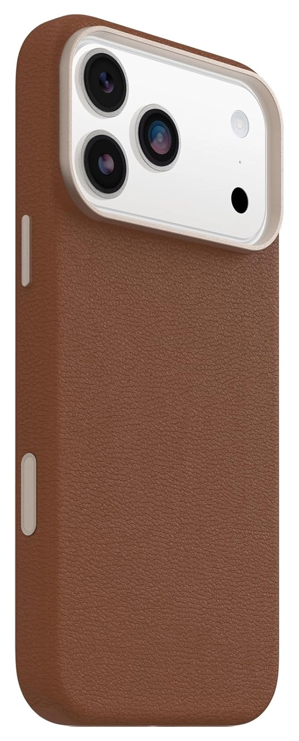 OtterBox Symmetry Cactus Leer MagSafe iPhone 17 Pro Max Hoesje Bruin afbeelding 4