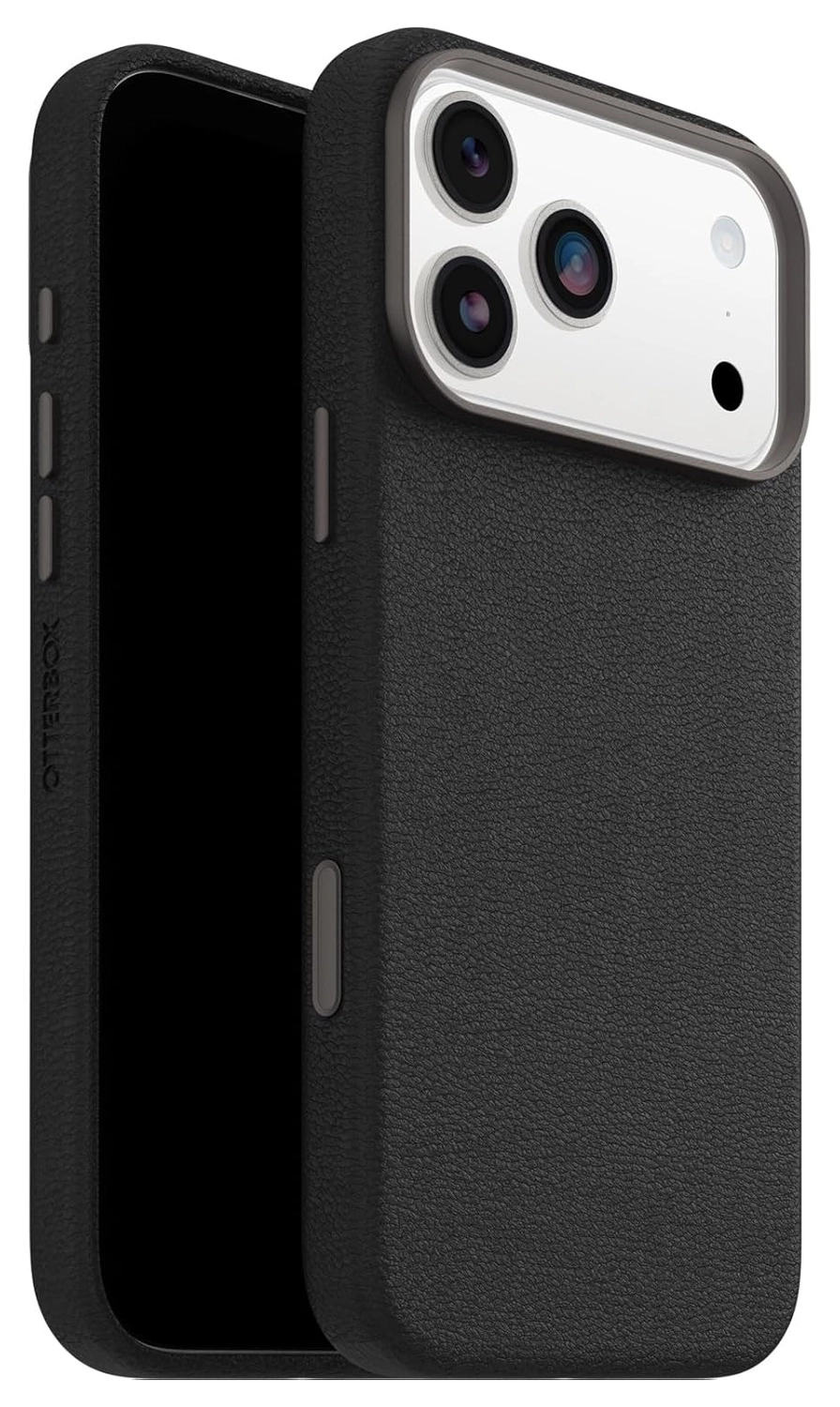 OtterBox Symmetry Cactus Leer MagSafe iPhone 17 Pro Max Hoesje Zwart afbeelding 1