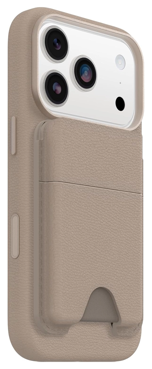 OtterBox Symmetry Cactus Leather MagSafe Wallet Magnetische Kaarthouder Grijs afbeelding 1