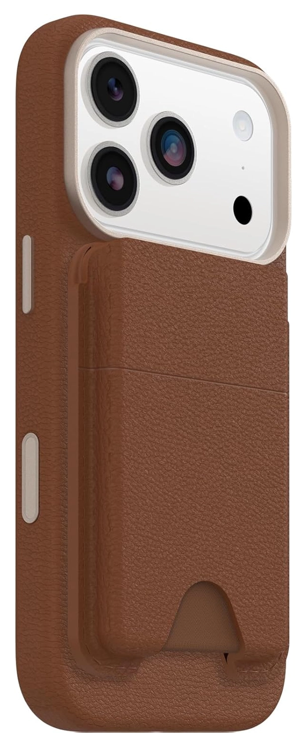 OtterBox Symmetry Cactus Leather MagSafe Wallet Magnetische Kaarthouder Bruin afbeelding 1