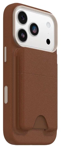 OtterBox Symmetry Cactus Leather MagSafe Wallet Magnetische Kaarthouder Bruin afbeelding 1