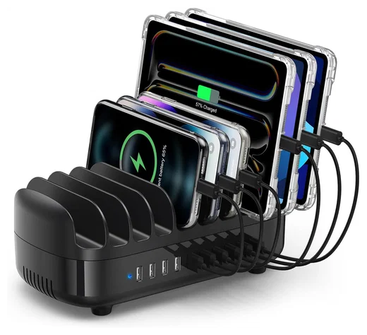 Orico USB-A Oplaad Station met 10 Poorten 120W met Smart Detect Zwart afbeelding 1