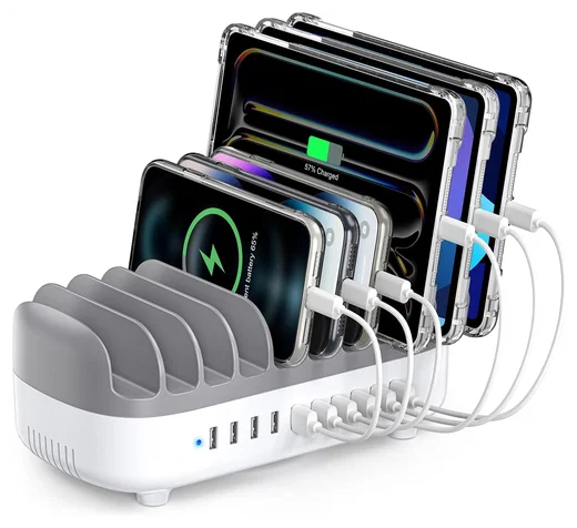 Orico USB-A Oplaad Station met 10 Poorten 120W met Smart Detect Wit afbeelding 1
