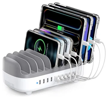 Orico USB-A Oplaad Station met 10 Poorten 120W met Smart Detect Wit