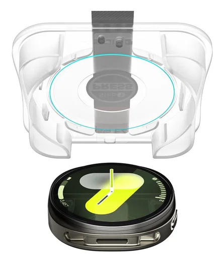 Spigen EZ Fit GLAS.tR Samsung Galaxy Watch 8 44MM Screen Protector 2-Pack afbeelding 11