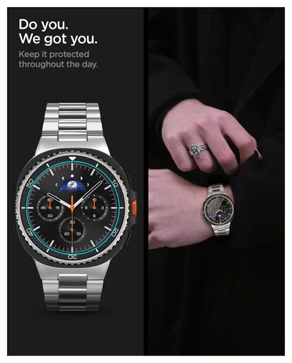 Spigen EZ Fit GLAS.tR - Samsung Galaxy Watch 8 Classic Screen Protector - 2-Pack afbeelding 6