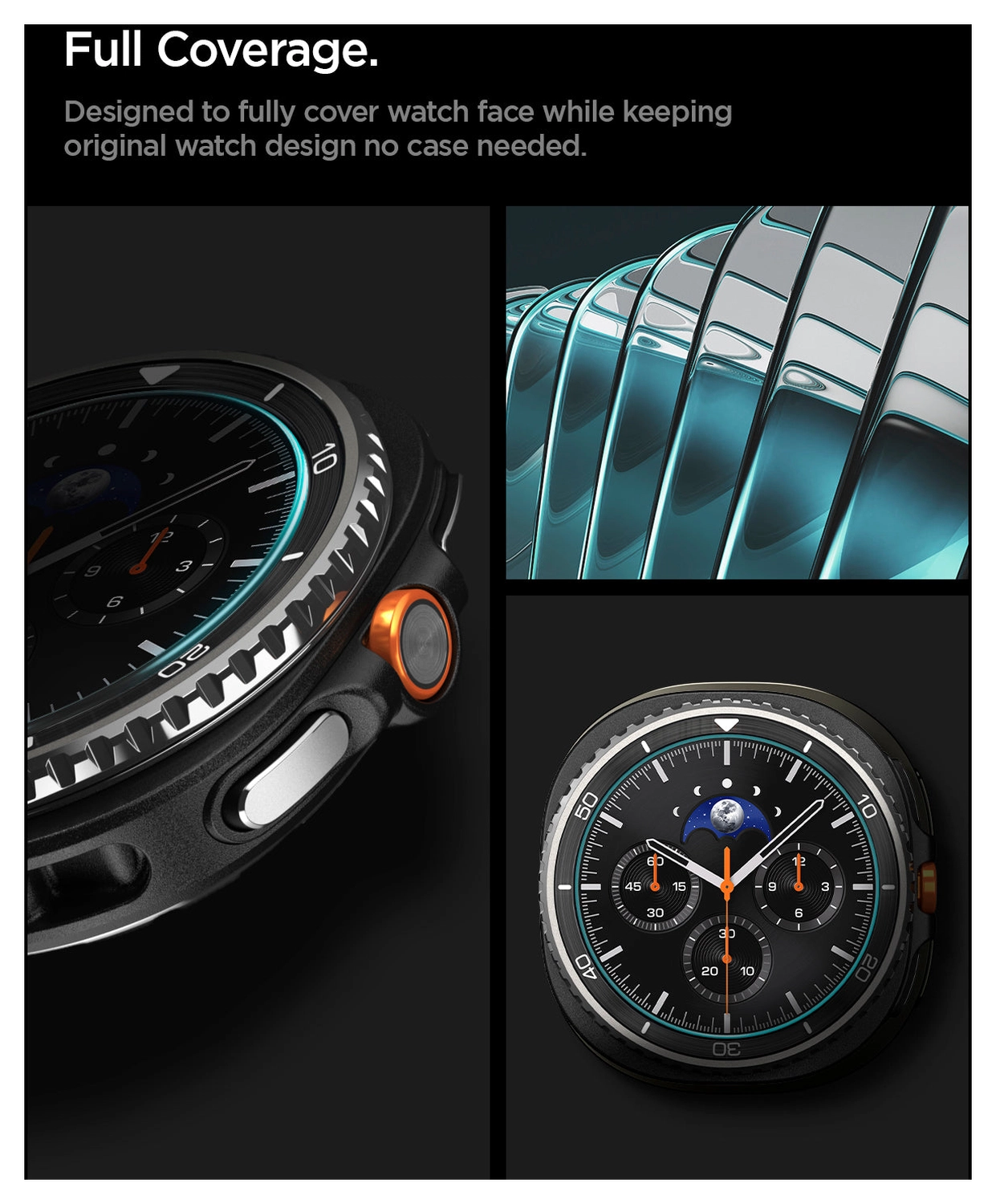 Spigen EZ Fit GLAS.tR - Samsung Galaxy Watch 8 Classic Screen Protector - 2-Pack afbeelding 7