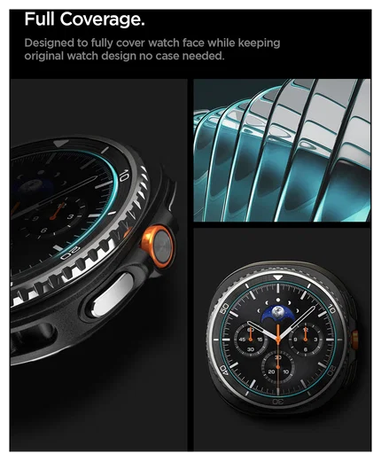 Spigen EZ Fit GLAS.tR - Samsung Galaxy Watch 8 Classic Screen Protector - 2-Pack afbeelding 7