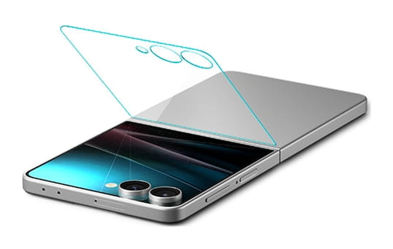 Spigen EZ Fit GLAS.tR Samsung Galaxy Z Flip 8 / Flip 7 Screen Protector 1-Pack afbeelding 2
