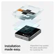 Spigen EZ Fit GLAS.tR Samsung Galaxy Z Flip 7 Screen Protector 2-Pack afbeelding 3
