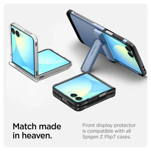 Spigen EZ Fit GLAS.tR Samsung Galaxy Z Flip 7 Screen Protector 2-Pack afbeelding 7