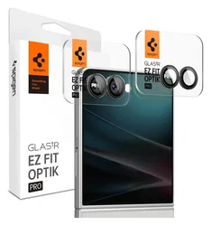 Spigen EZ Fit Optik Pro Samsung Z Flip 7 Camera Lens Protector zwart (2-Pack) afbeelding