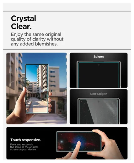 Spigen EZ Fit GLAS.tR Samsung Galaxy Z Fold 7 Screen Protector 1-Pack afbeelding 5