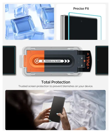 Spigen EZ Fit GLAS.tR Samsung Galaxy Z Fold 7 Screen Protector 1-Pack afbeelding 7