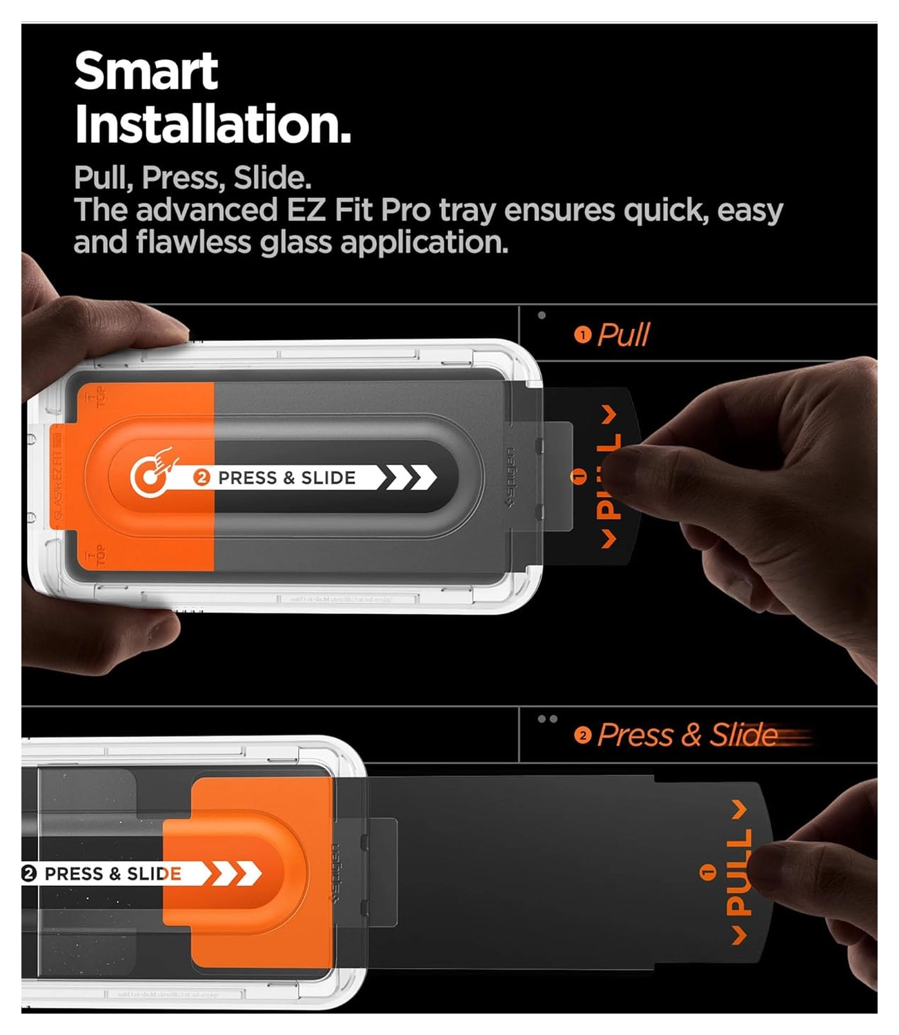 Spigen EZ Fit GLAS.tR Samsung Galaxy Z Fold 7 Screen Protector 2-Pack afbeelding 2