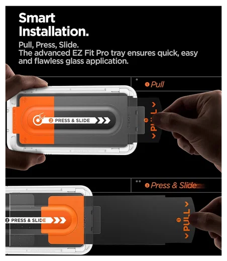 Spigen EZ Fit GLAS.tR Samsung Galaxy Z Fold 7 Screen Protector 2-Pack afbeelding 2