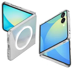 Spigen Air Skin MagFit Samsung Galaxy Z Flip 7 Hoesje MagSafe Transparant afbeelding