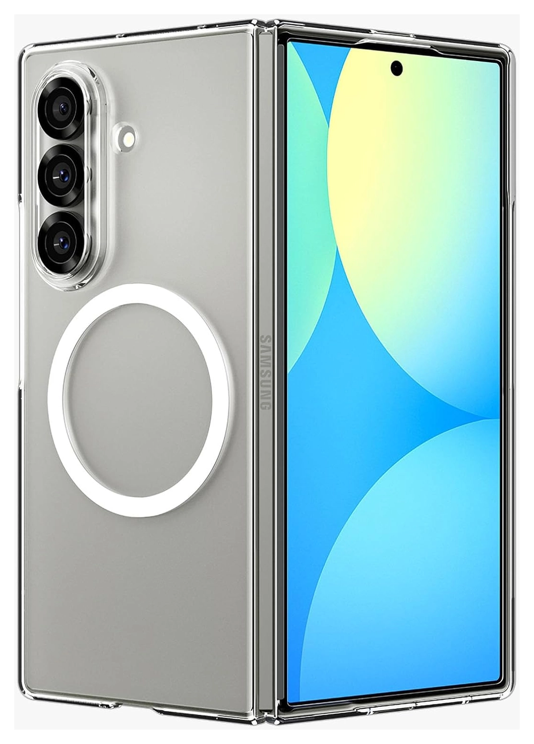 Spigen Air Skin MagFit Samsung Galaxy Z Fold 7 Hoesje MagSafe Transparant afbeelding 2