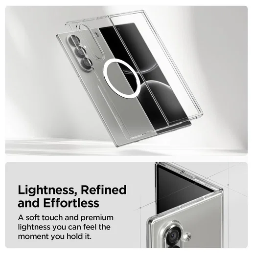 Spigen Air Skin MagFit Samsung Galaxy Z Fold 7 Hoesje MagSafe Transparant afbeelding 5
