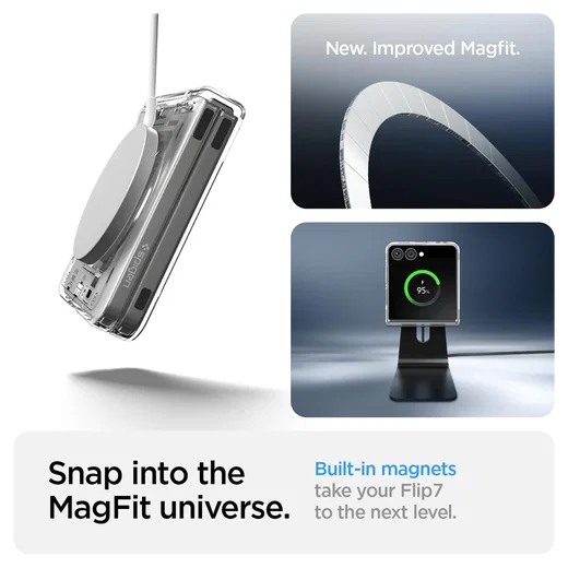 Spigen Ultra Hybrid MagFit Samsung Galaxy Z Flip 7 Hoesje MagSafe Neo One afbeelding 4