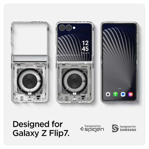 Spigen Ultra Hybrid MagFit Samsung Galaxy Z Flip 7 Hoesje MagSafe Neo One afbeelding 9
