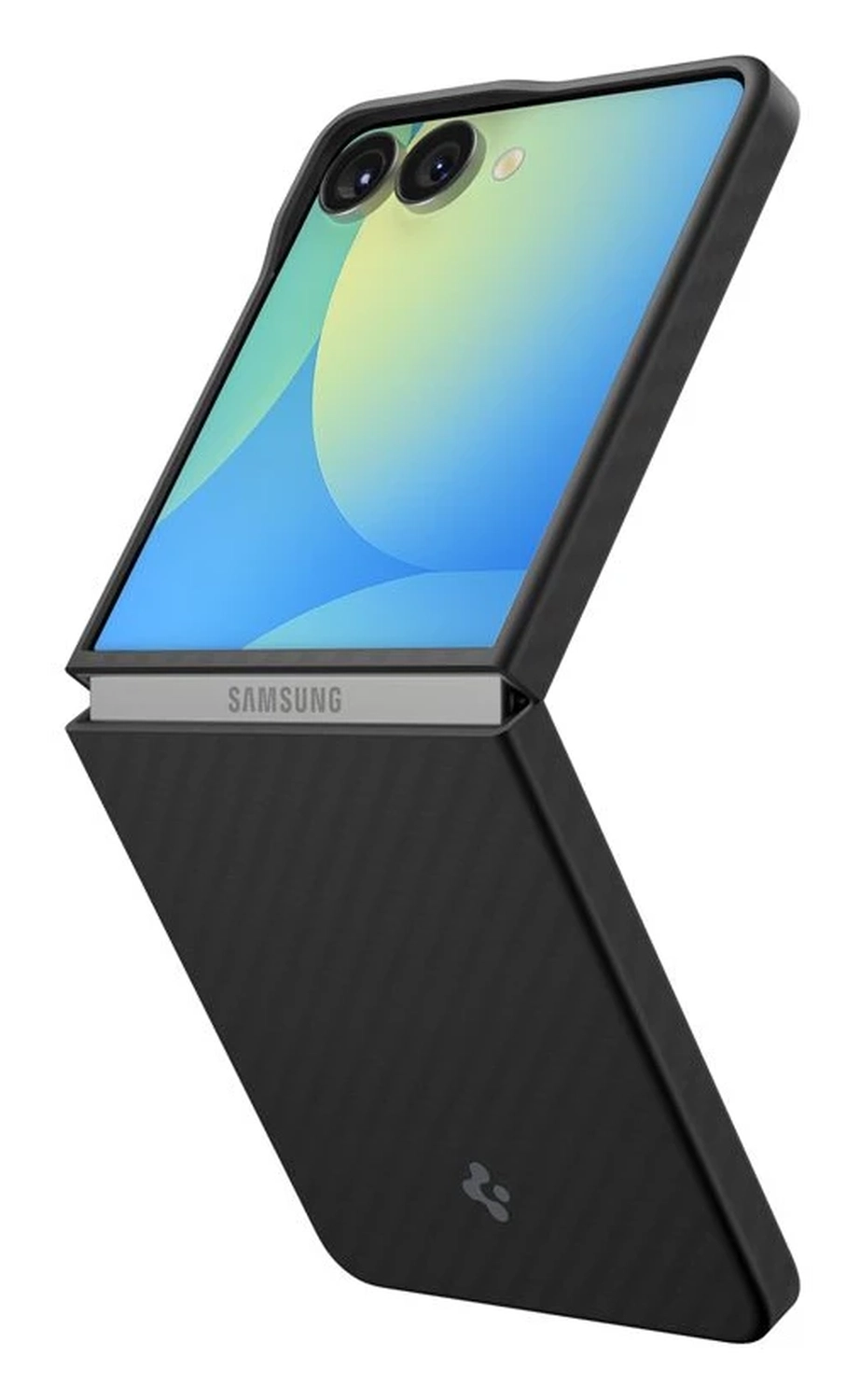 Spigen Air Skin Samsung Galaxy Z Flip 7 Hoesje Back Cover Aramide Zwart afbeelding 1