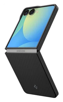 Spigen Air Skin Samsung Galaxy Z Flip 7 Hoesje Back Cover Aramide Zwart