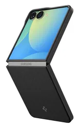 Spigen Air Skin Samsung Galaxy Z Flip 7 Hoesje Back Cover Aramide Zwart afbeelding